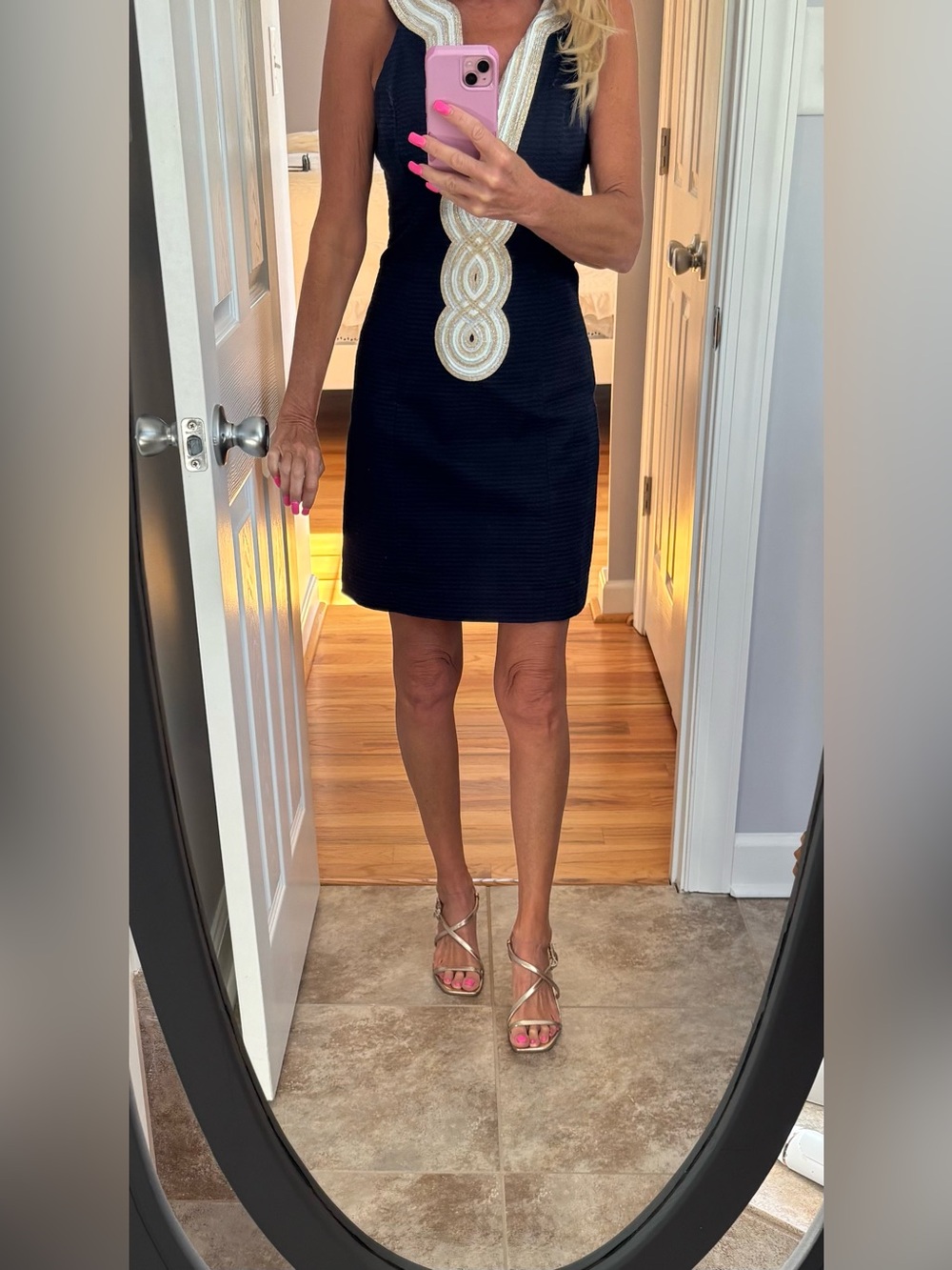 Lilly Pulitzer Navy Valli Shift Dress